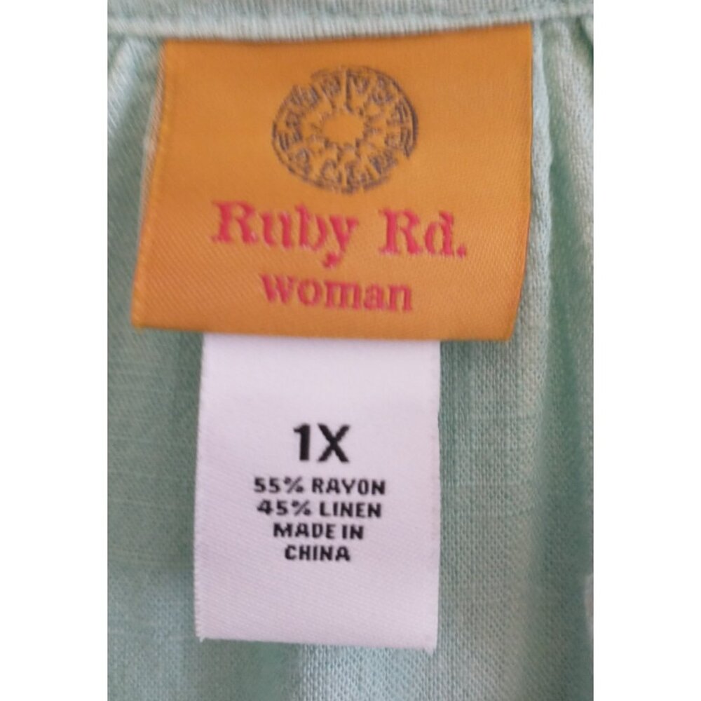 Ruby Rd. Pullover Tunic Top V-Neck Linen Blend Ro… - image 7